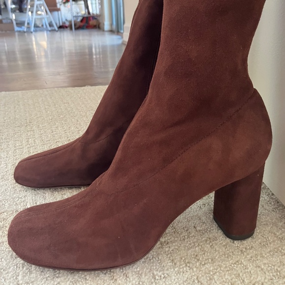 Reformation Brown Suede Sock Boots. Never Worn! - Picture 4 of 5